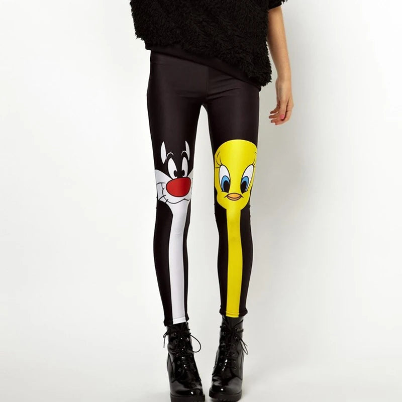 Punk Rock Printed Leggings | Eye-Catching Fantasy Fashion