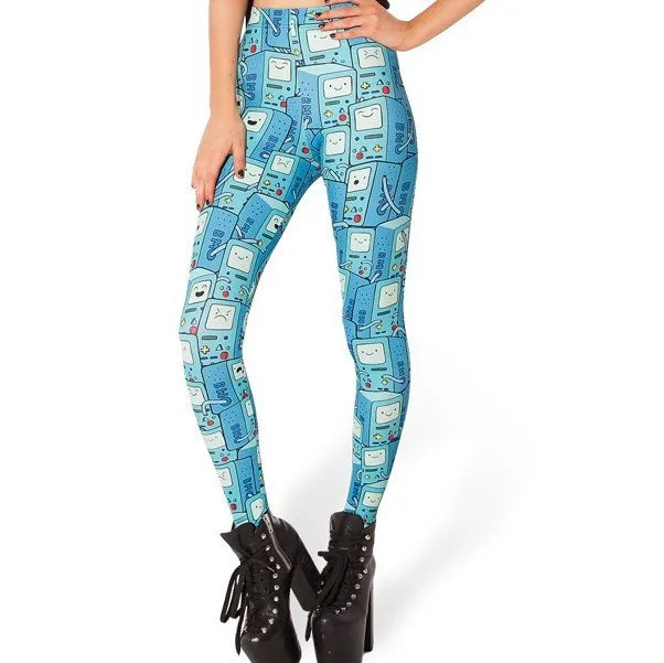 Punk Rock Printed Leggings | Eye-Catching Fantasy Fashion
