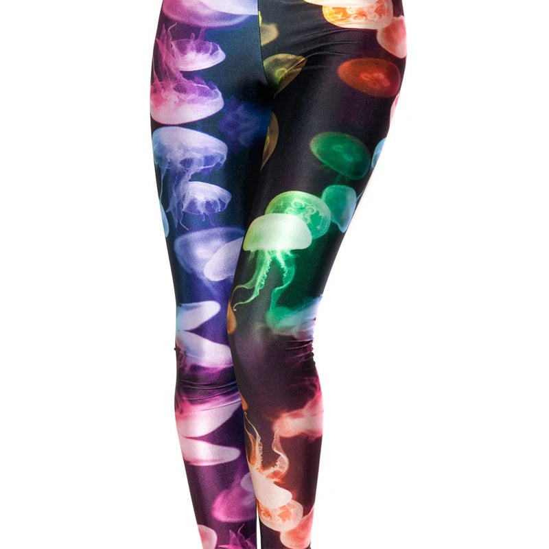 Punk Rock Printed Leggings | Eye-Catching Fantasy Fashion