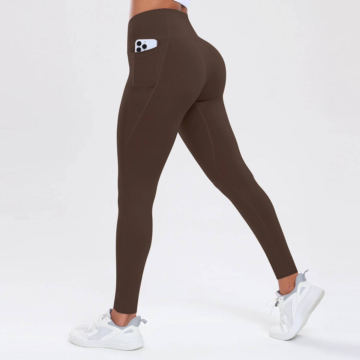 Curve-Enhancing Confidence in Every Move! Butt-Lifting Fitness Leggings with Sculpting Tummy Control, Side Pockets & a Flattering High-Waist Fit.