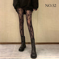Alternative Version Dare to Be Different! Gothic Fishnet Stockings with striking skull and snake patterns, designed to add a bold punk-inspired edge to any outfit